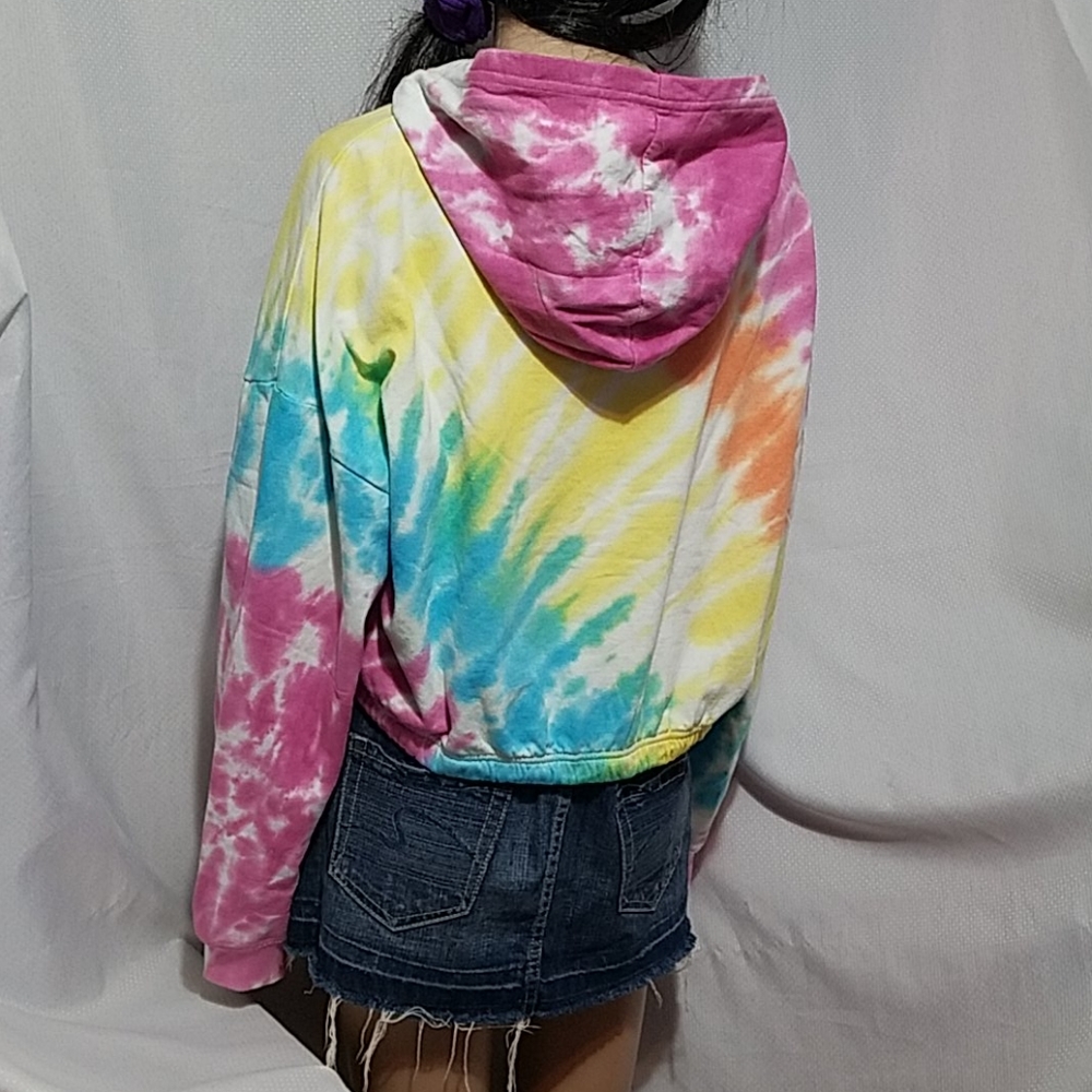 Faded rose crop hooded - Picture 5 of 5